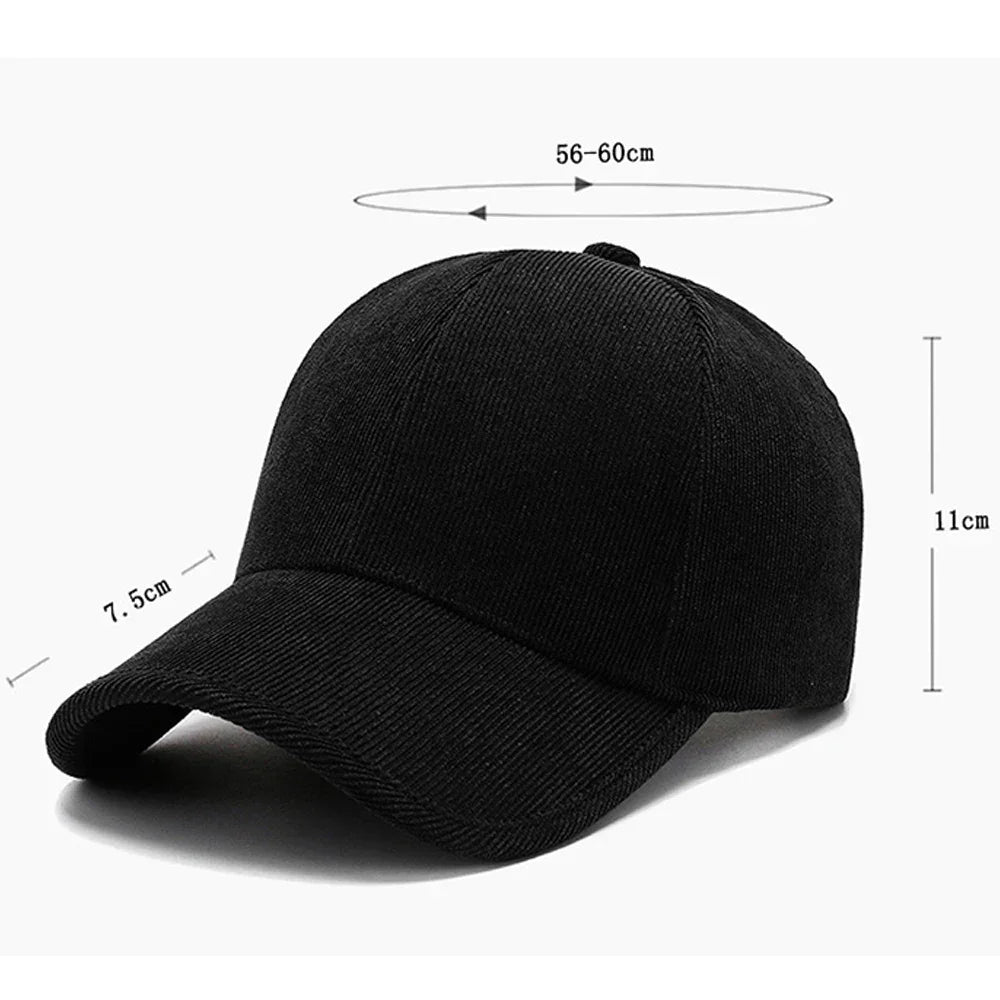 Casquette velours pour homme