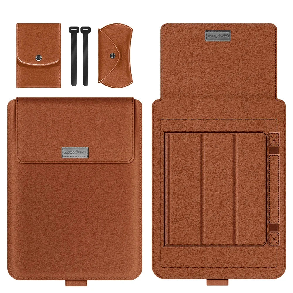 Étui pour ordinateur rehausseur marron / 11 pouces