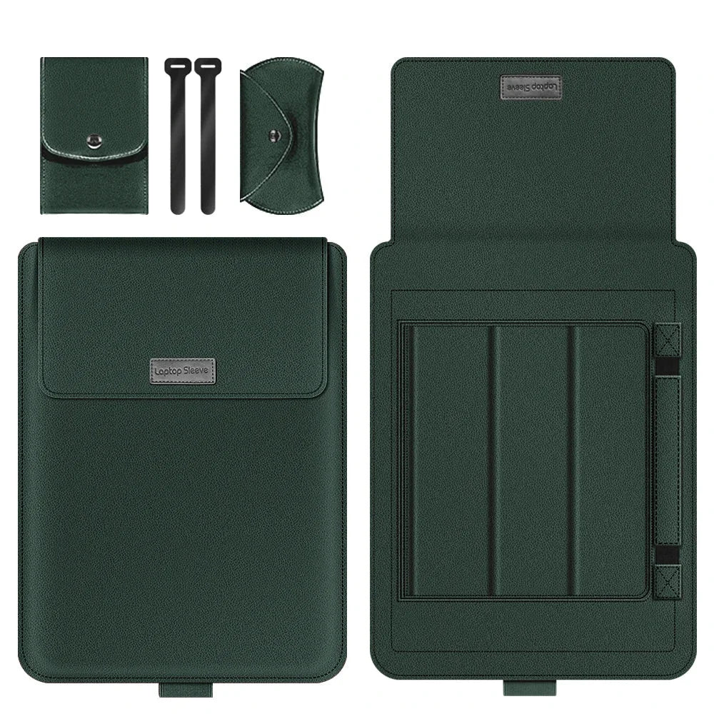 Étui pour ordinateur rehausseur vert / 11 pouces