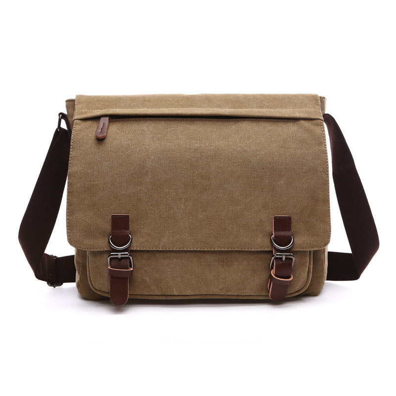 Grande sacoche bandoulière homme camel