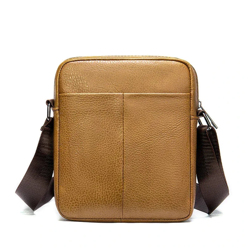 Mini sacoche bandoulière homme camel