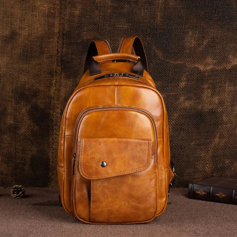Petit sac à dos homme cuir