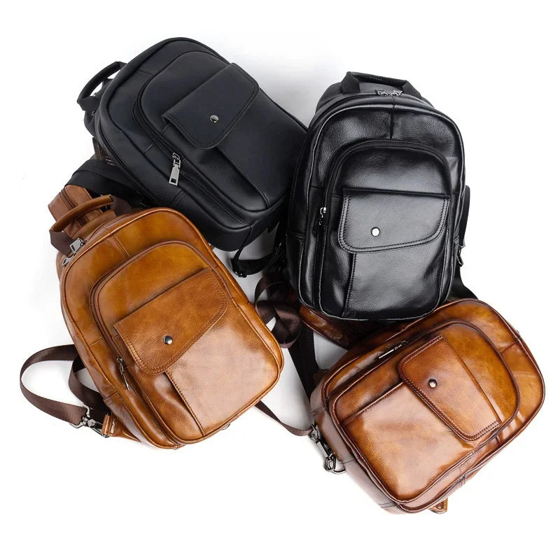 Petit sac à dos homme cuir