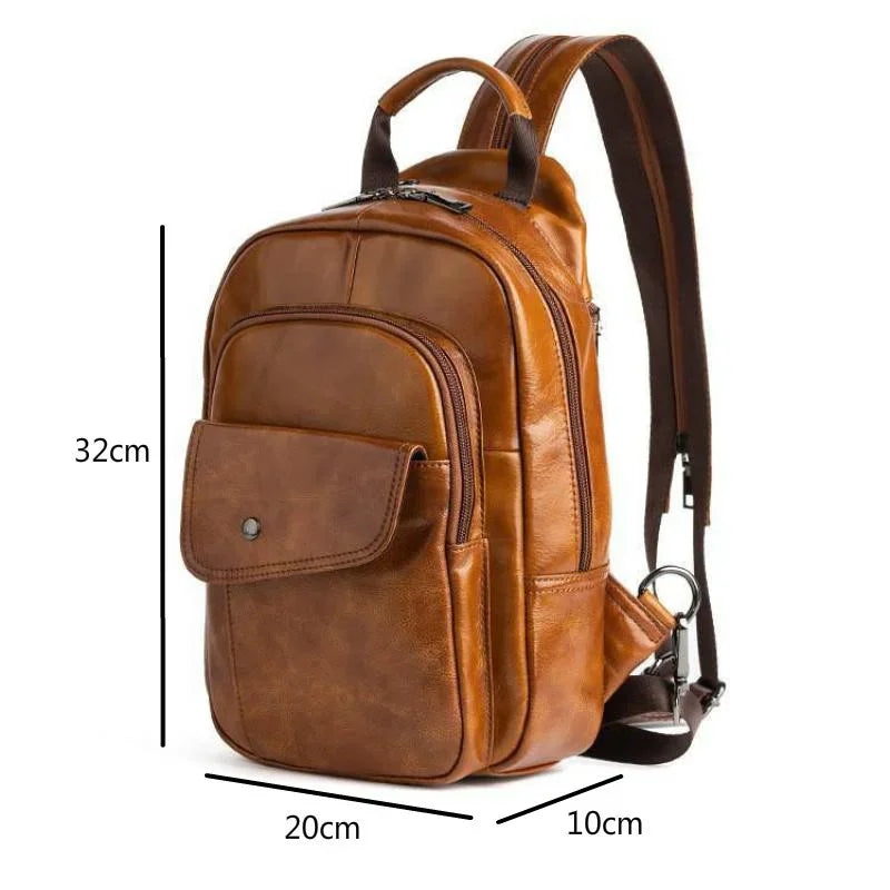 Petit sac à dos homme cuir