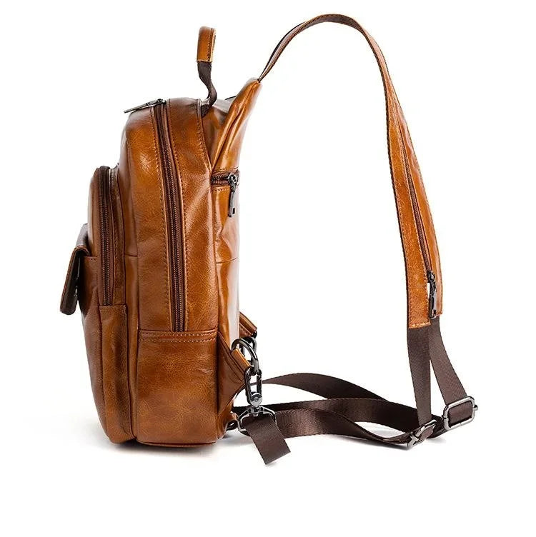 Petit sac à dos homme cuir