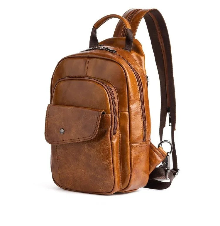 Petit sac à dos homme cuir