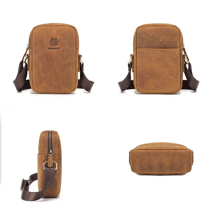 Petite sacoche cuir homme