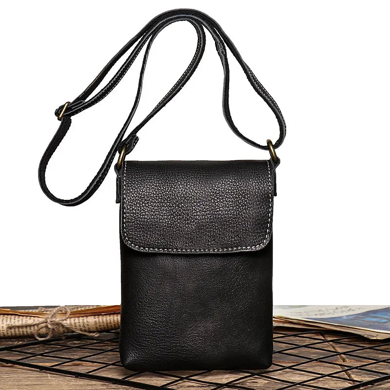 Petite sacoche homme luxe noir