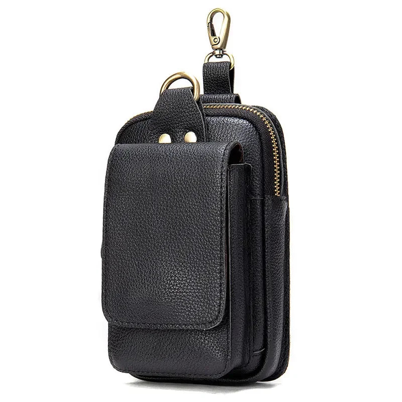 Pochette ceinture homme noir