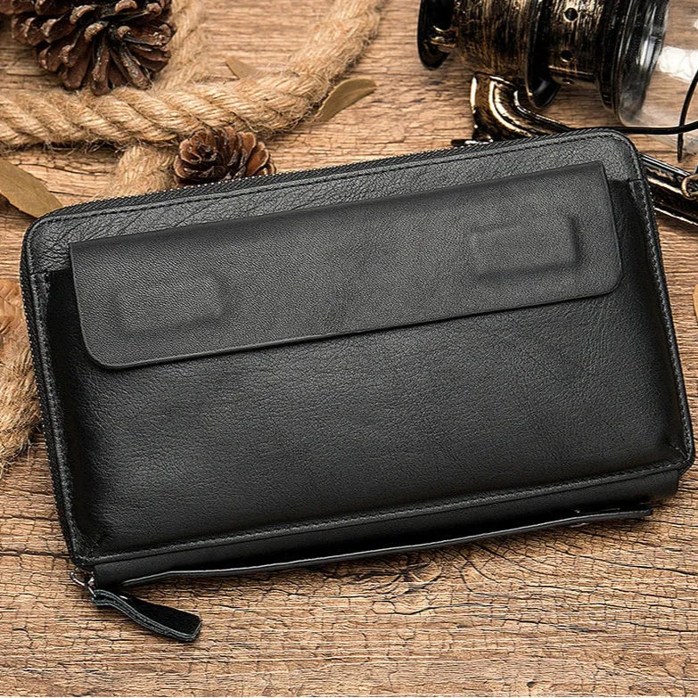 Pochette cuir homme