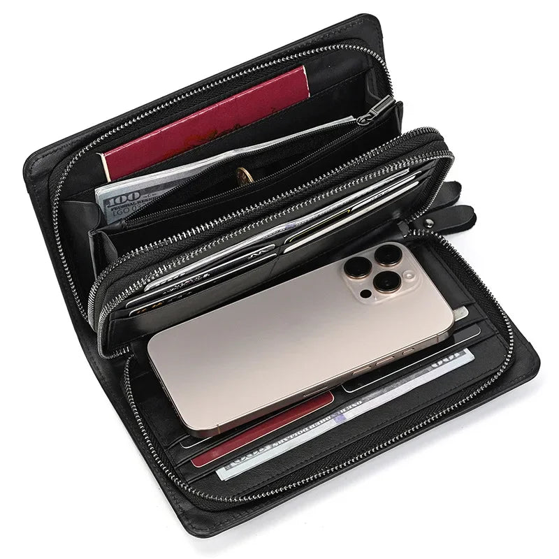 Pochette cuir homme