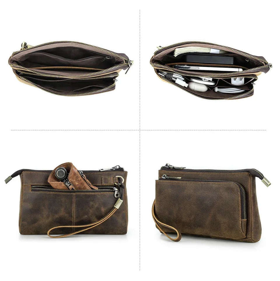 Pochette cuir pour homme