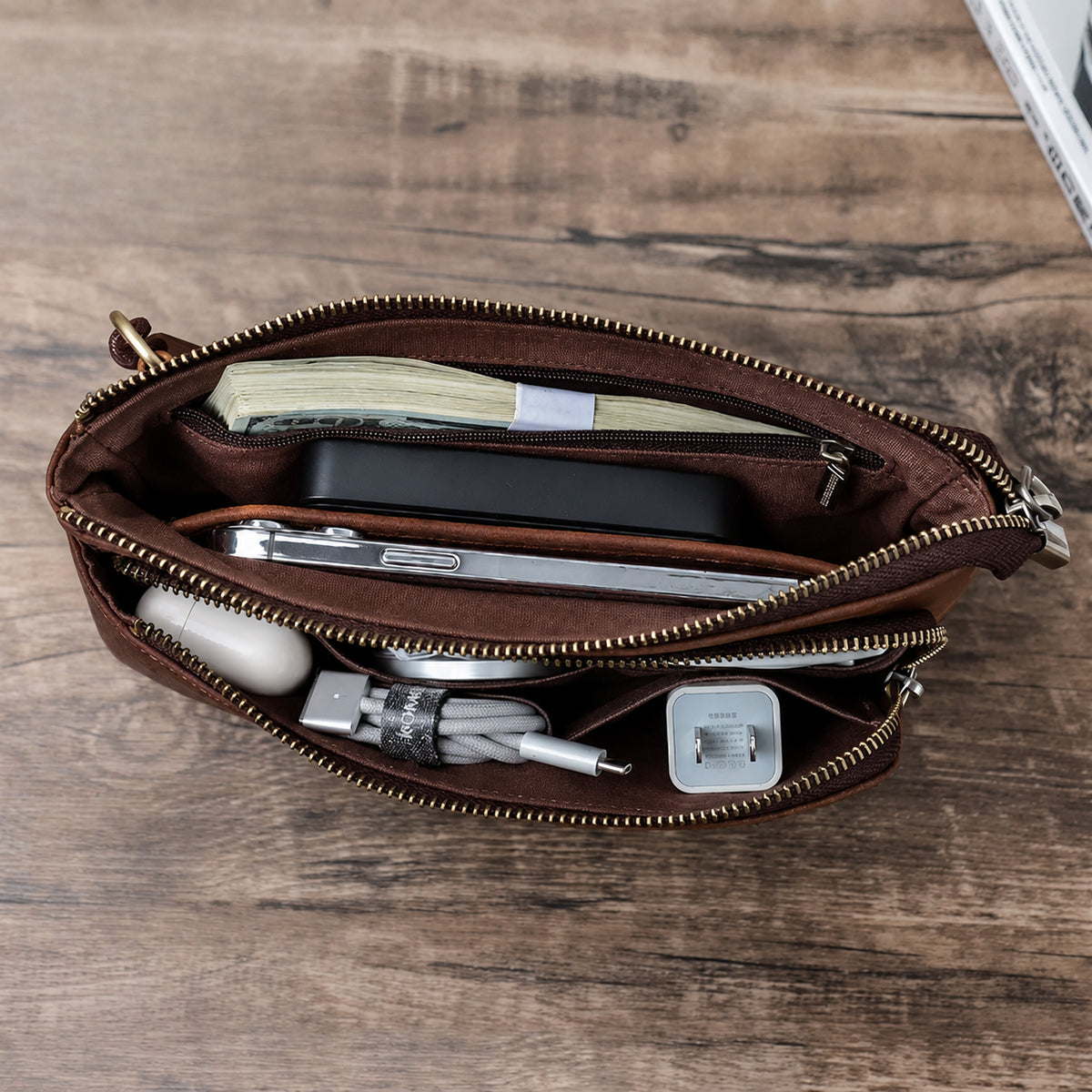 Pochette cuir pour homme