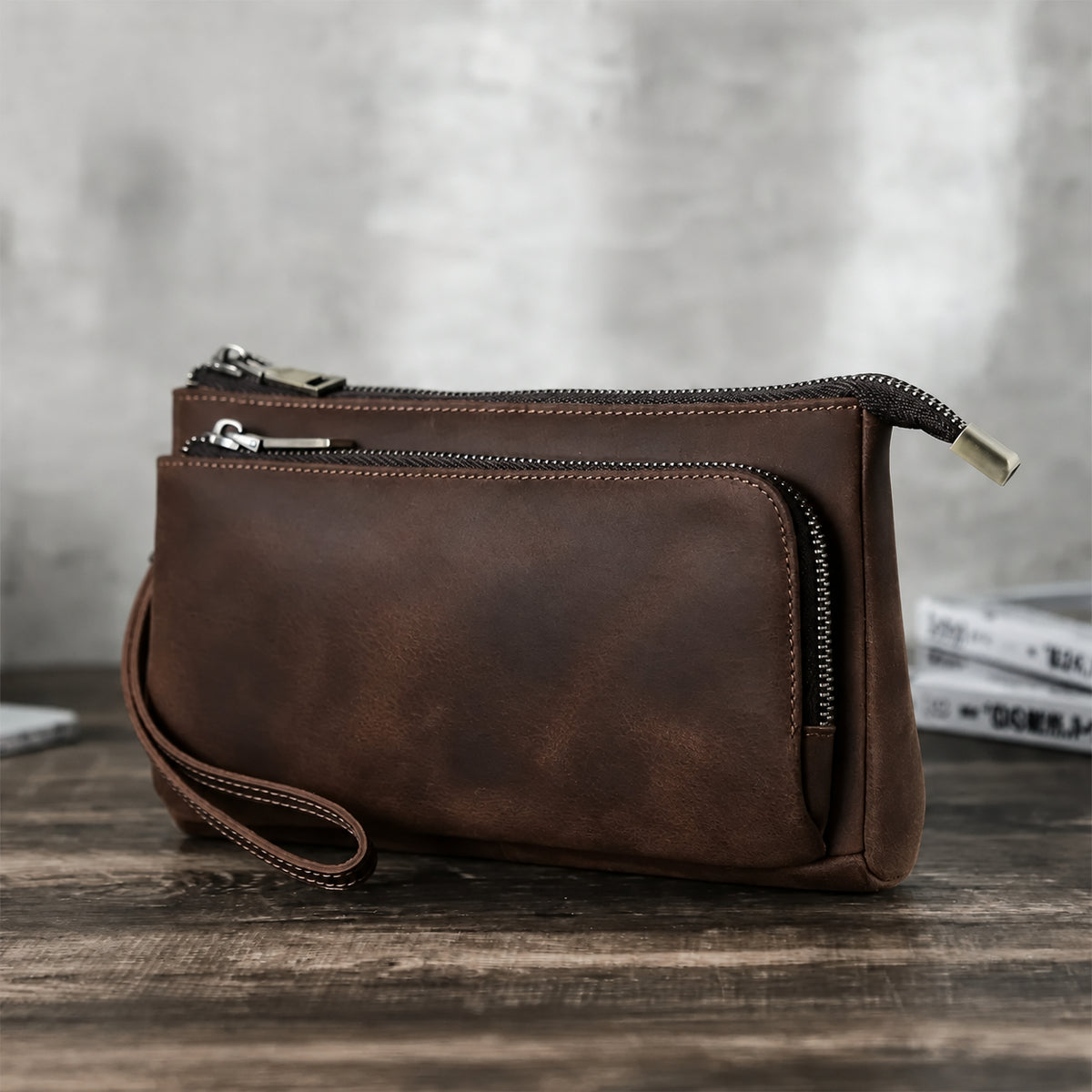 Pochette cuir pour homme
