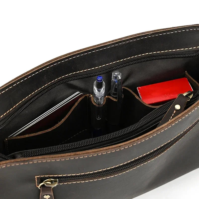 Pochette homme cuir