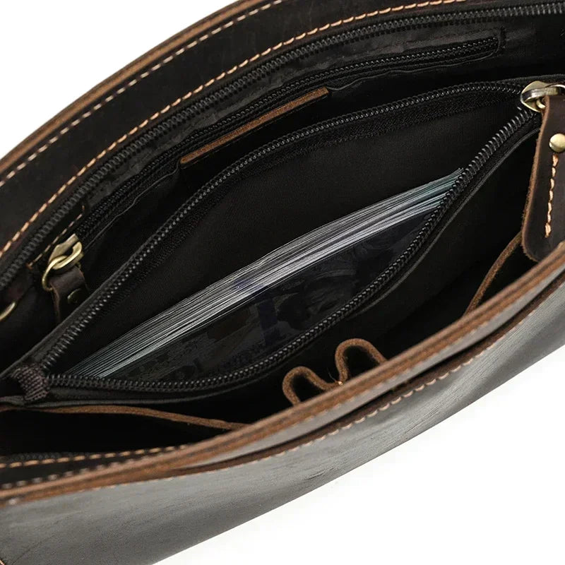 Pochette homme cuir