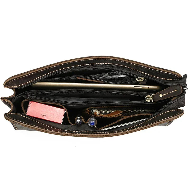 Pochette homme cuir