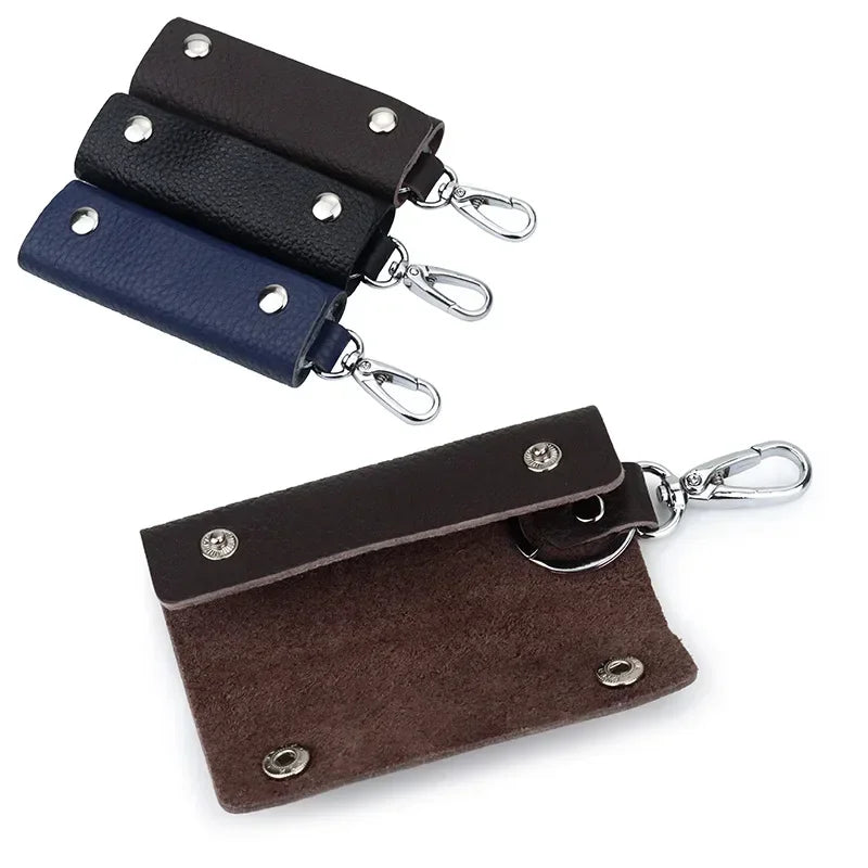 Pochette porte-clés homme en cuir