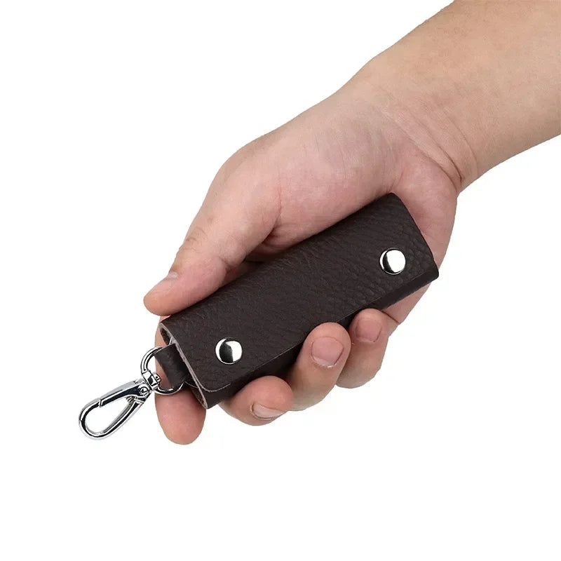 Pochette porte-clés homme en cuir