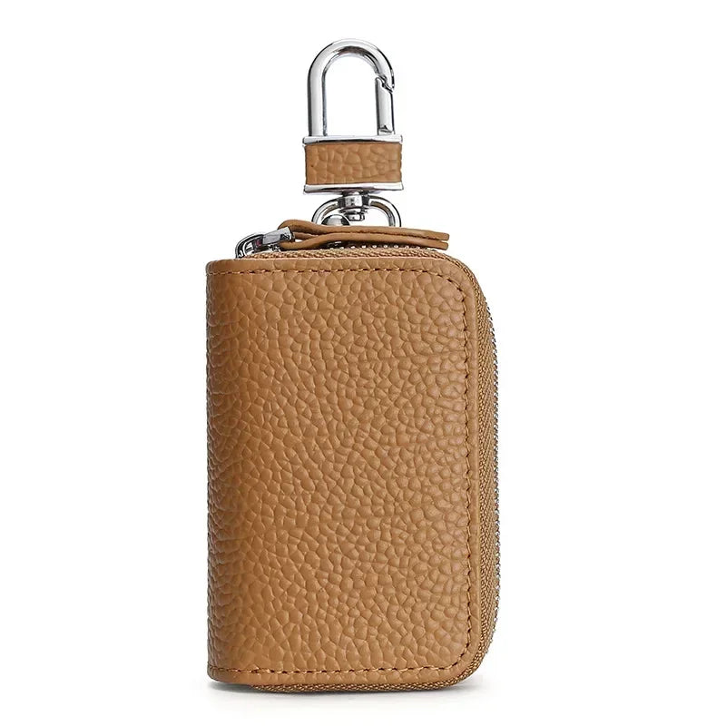 Pochette portefeuille homme en cuir marron