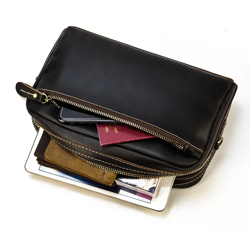 Pochette pour homme cuir