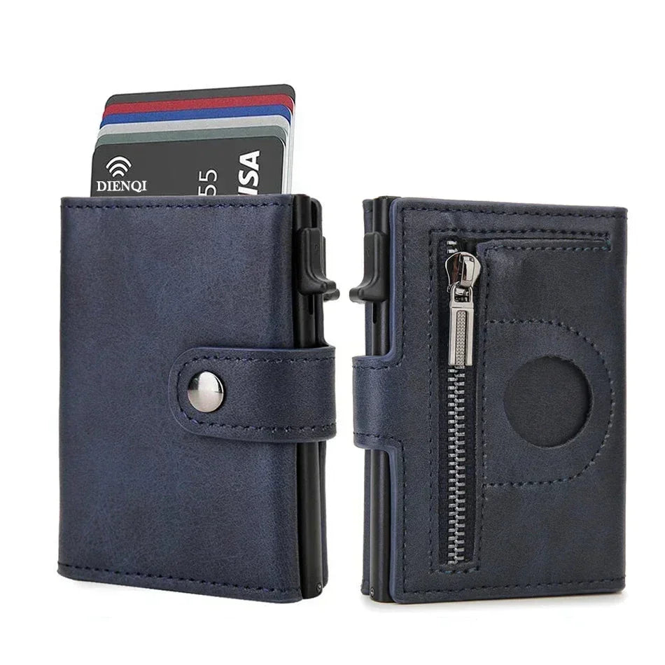 Porte-carte porte-monnaie homme bleu