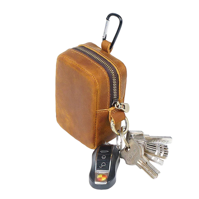 Porte-monnaie ceinture homme en cuir véritable