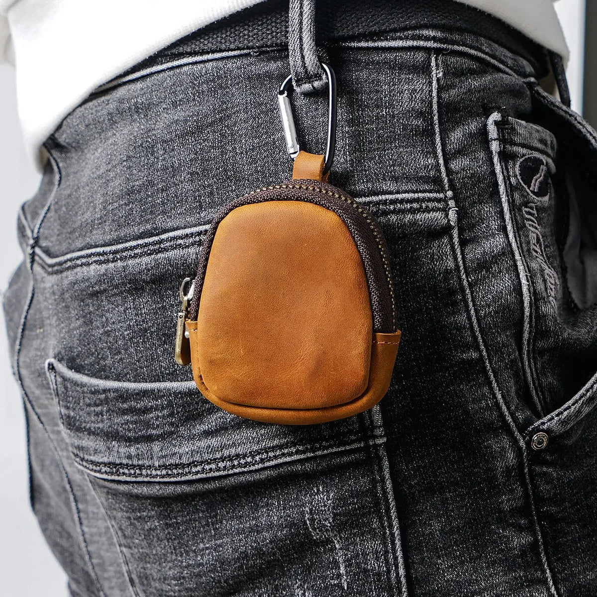 Porte-monnaie porte-clés multifonctions en cuir