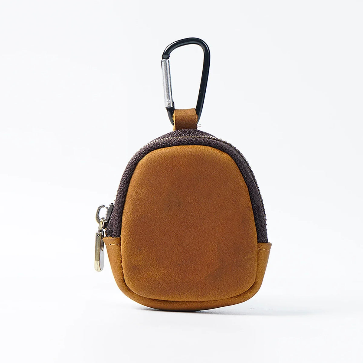Porte-monnaie porte-clés multifonctions en cuir marron
