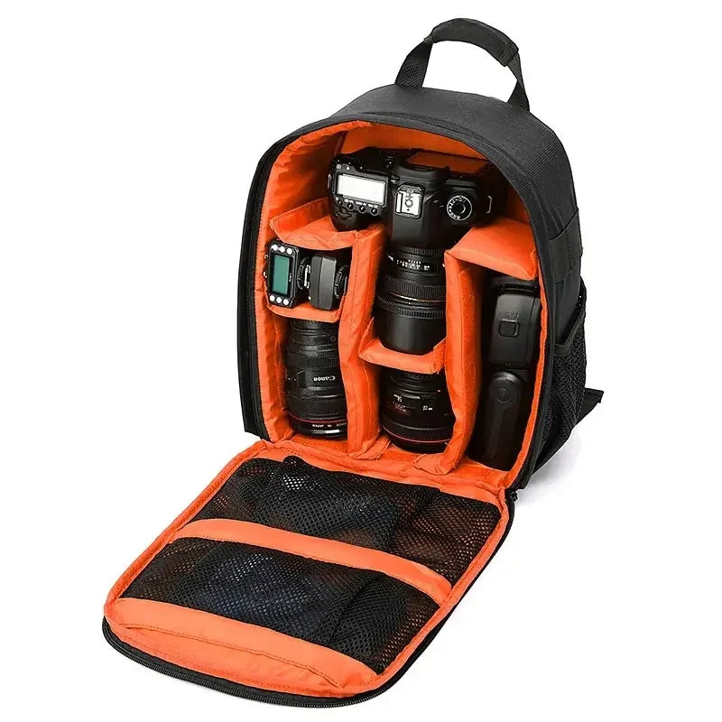 Sac à dos appareil photo orange