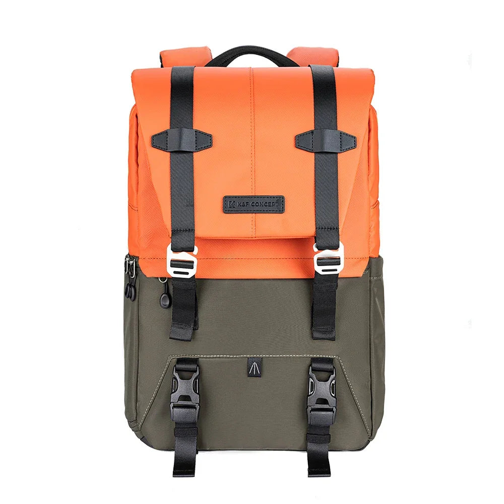 Sac à dos appareil photo randonnée orange