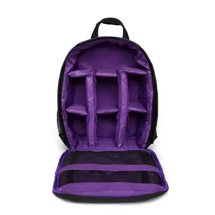 Sac à dos appareil photo violet