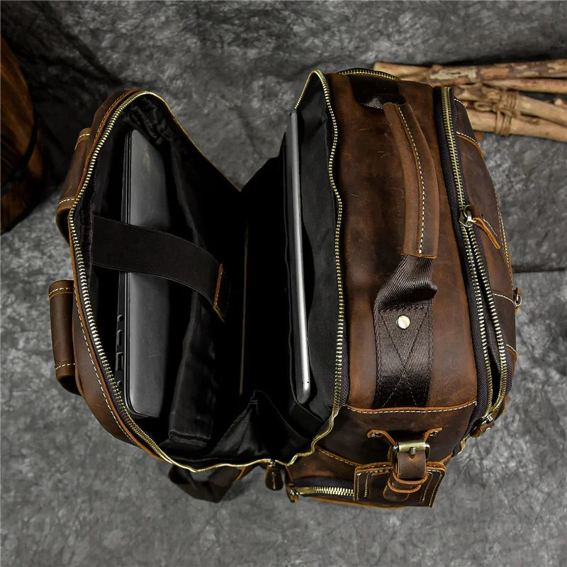 Sac à dos cuir homme vintage