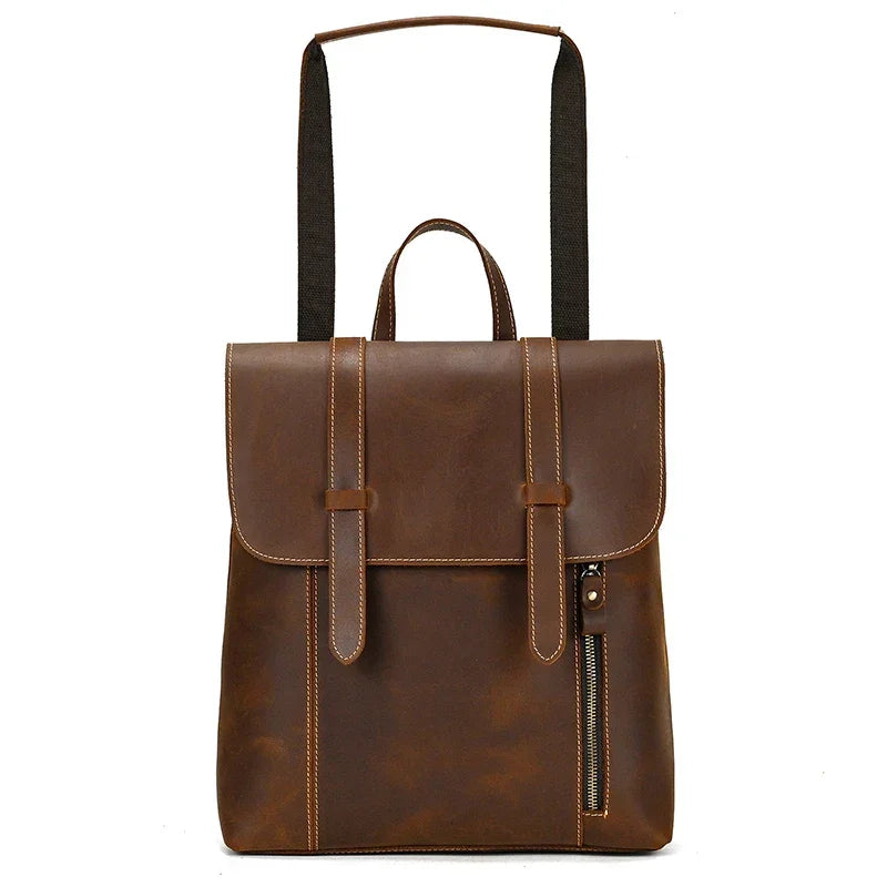 Sac à dos cuir marron