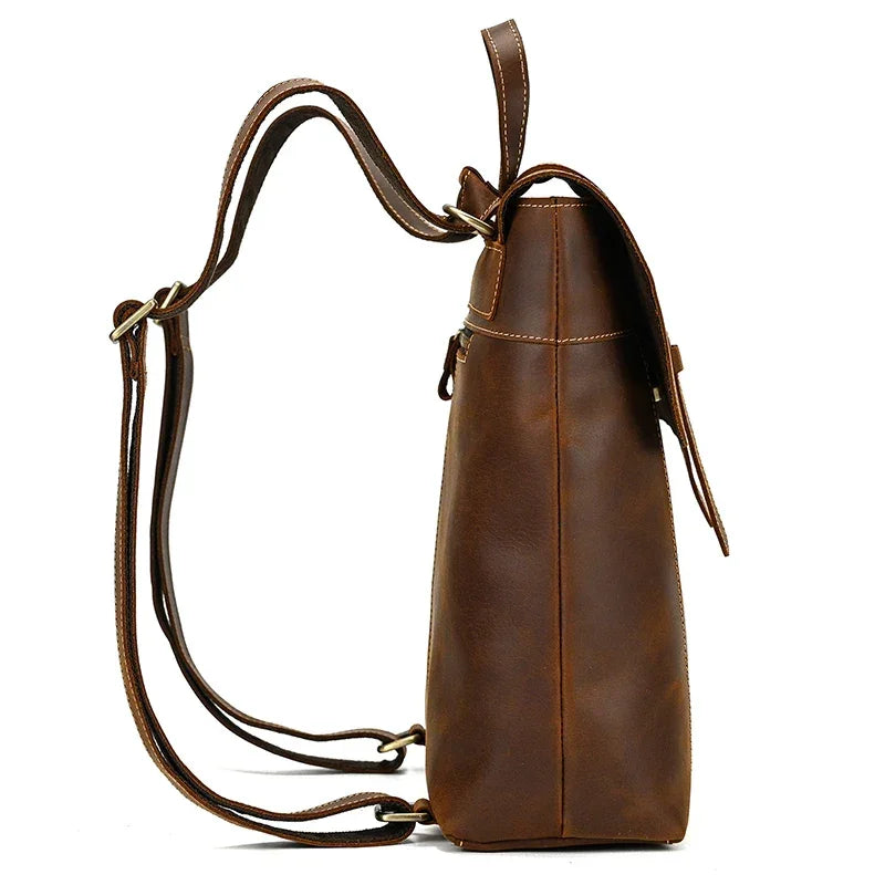 Sac à dos cuir marron