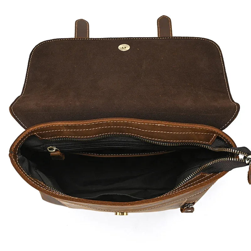 Sac à dos cuir marron
