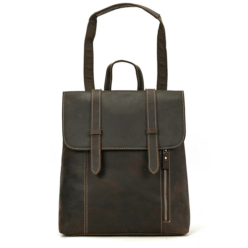 Sac à dos cuir marron