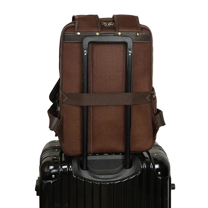 Sac à dos cuir marron homme
