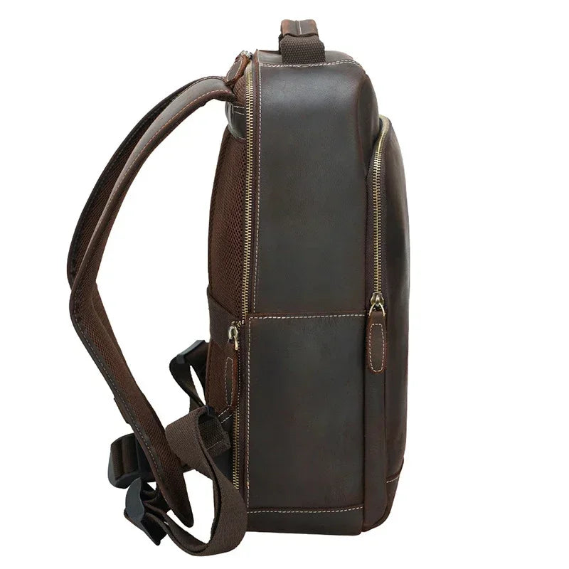 Sac à dos cuir marron homme