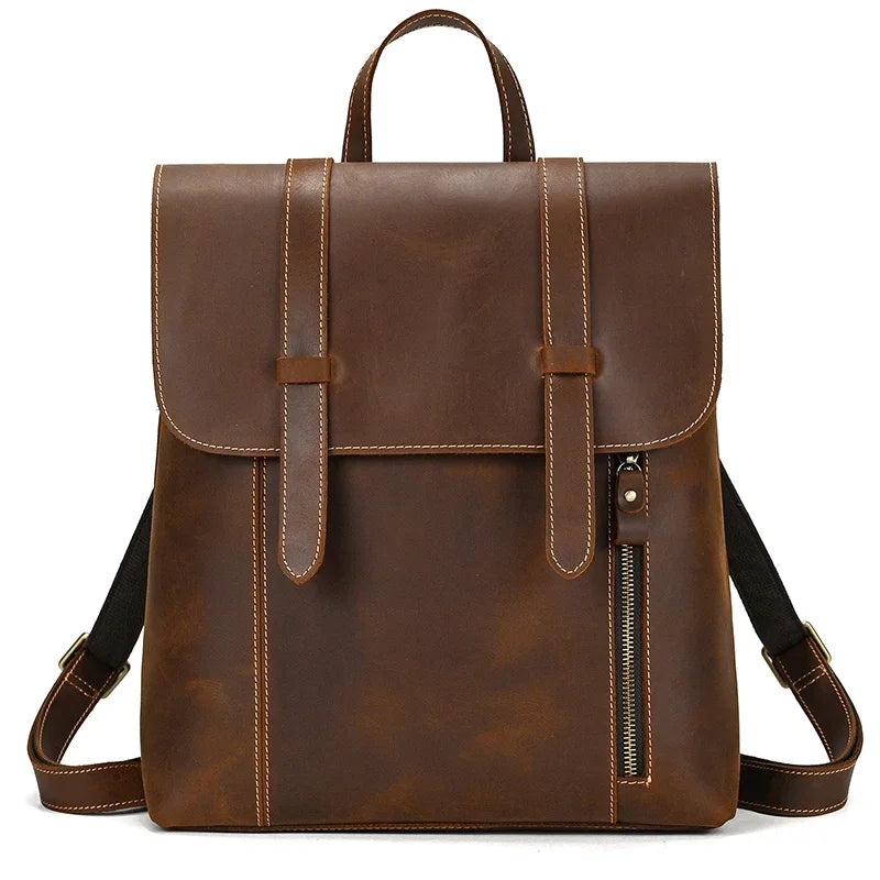 Sac à dos cuir marron marron