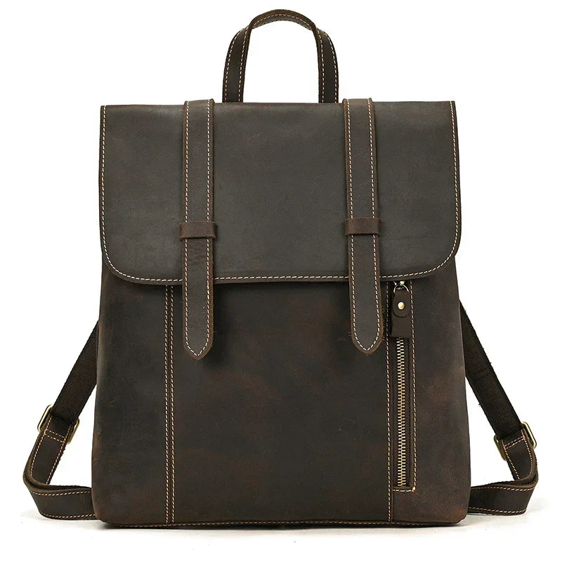 Sac à dos cuir marron marron foncé