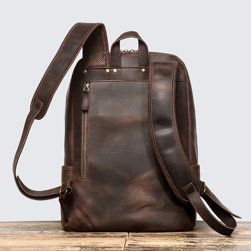 Sac à dos en cuir henri