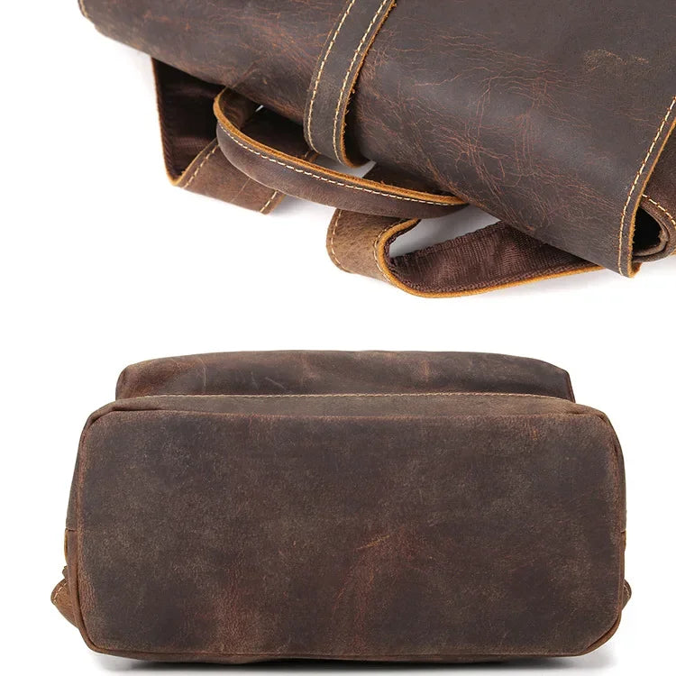 Sac à dos en cuir louis