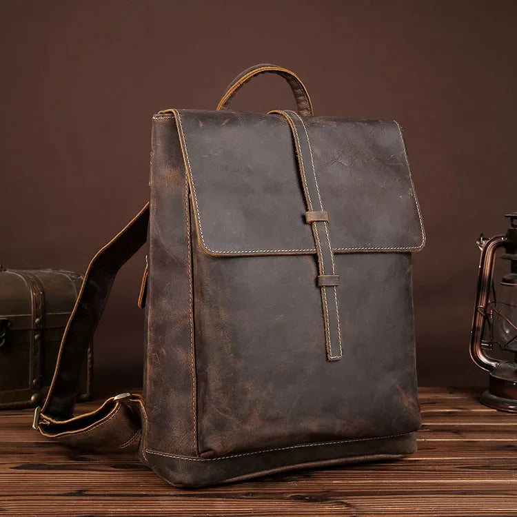 Sac à dos en cuir louis