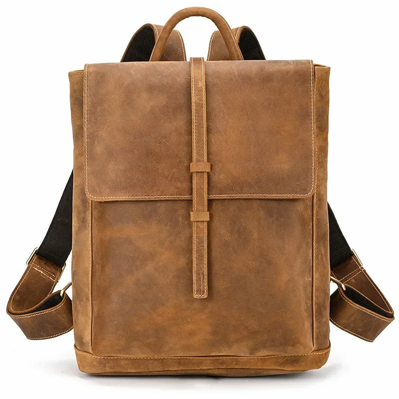 Sac à dos en cuir louis marron