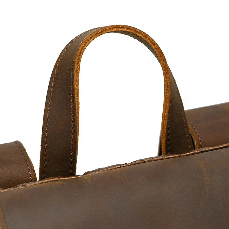 Sac à dos en cuir pour homme vintage
