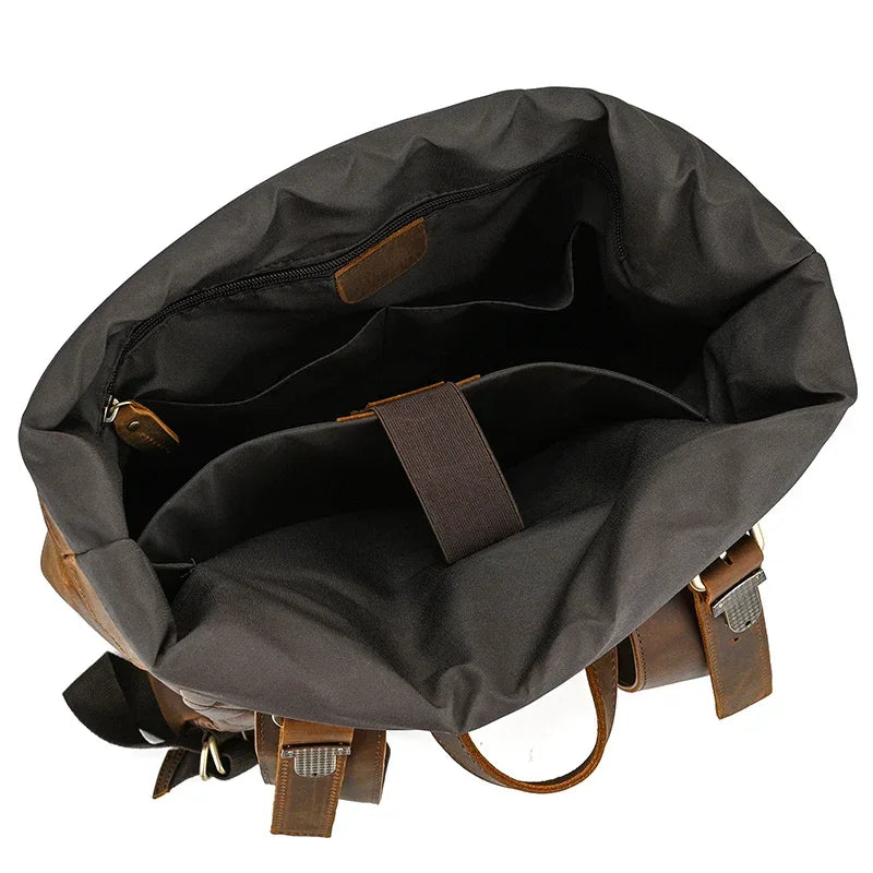 Sac à dos en cuir pour homme vintage