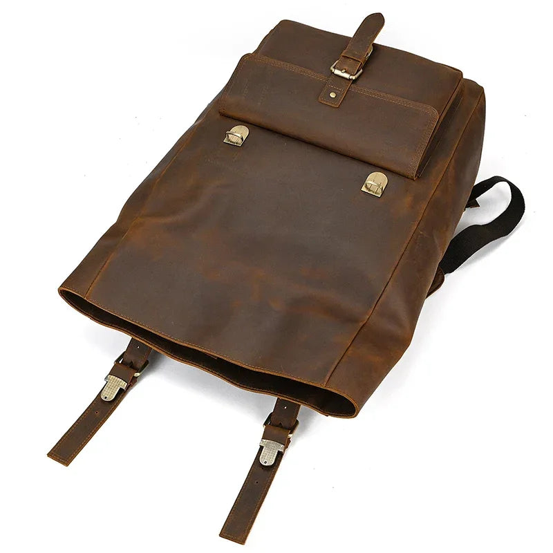 Sac à dos en cuir pour homme vintage