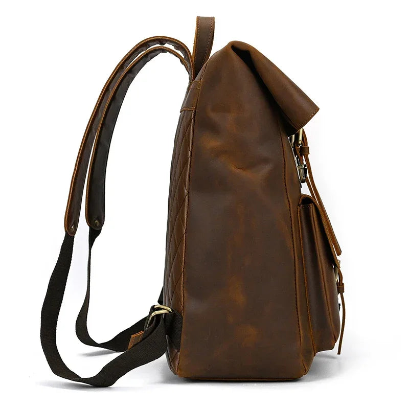 Sac à dos en cuir pour homme vintage