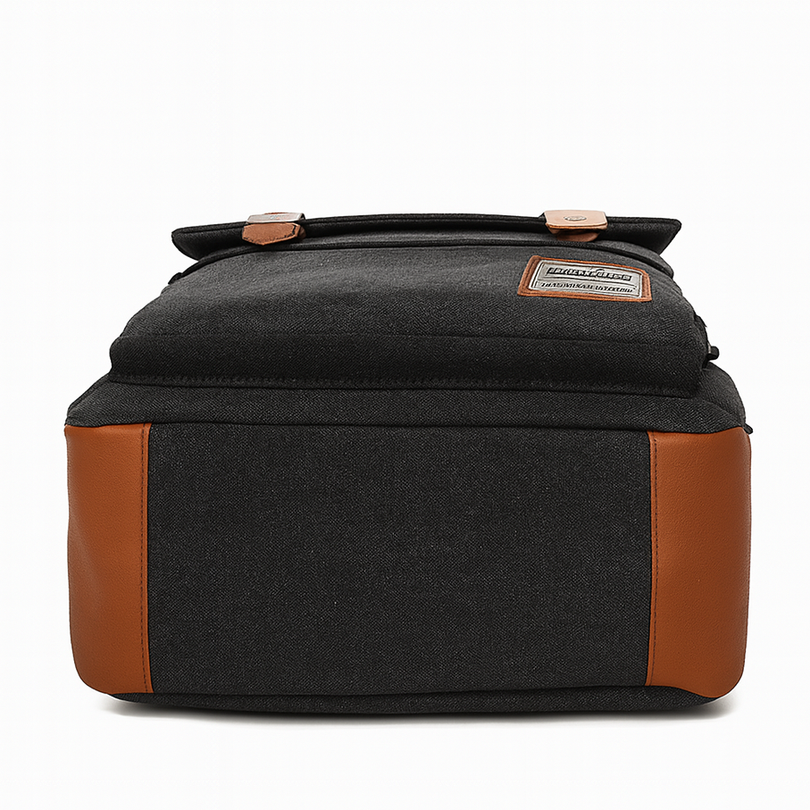 sac a dos en tissu vintage gris fonce